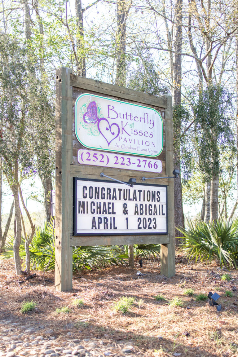 Butterfly Kisses Pavilion Wedding Newport NC Michael + Abigail cq